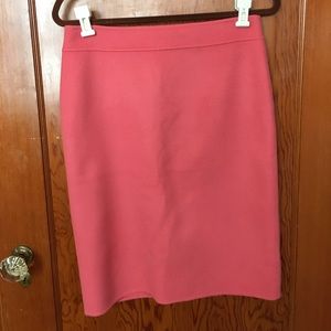 Talbots pink wool pencil skirt